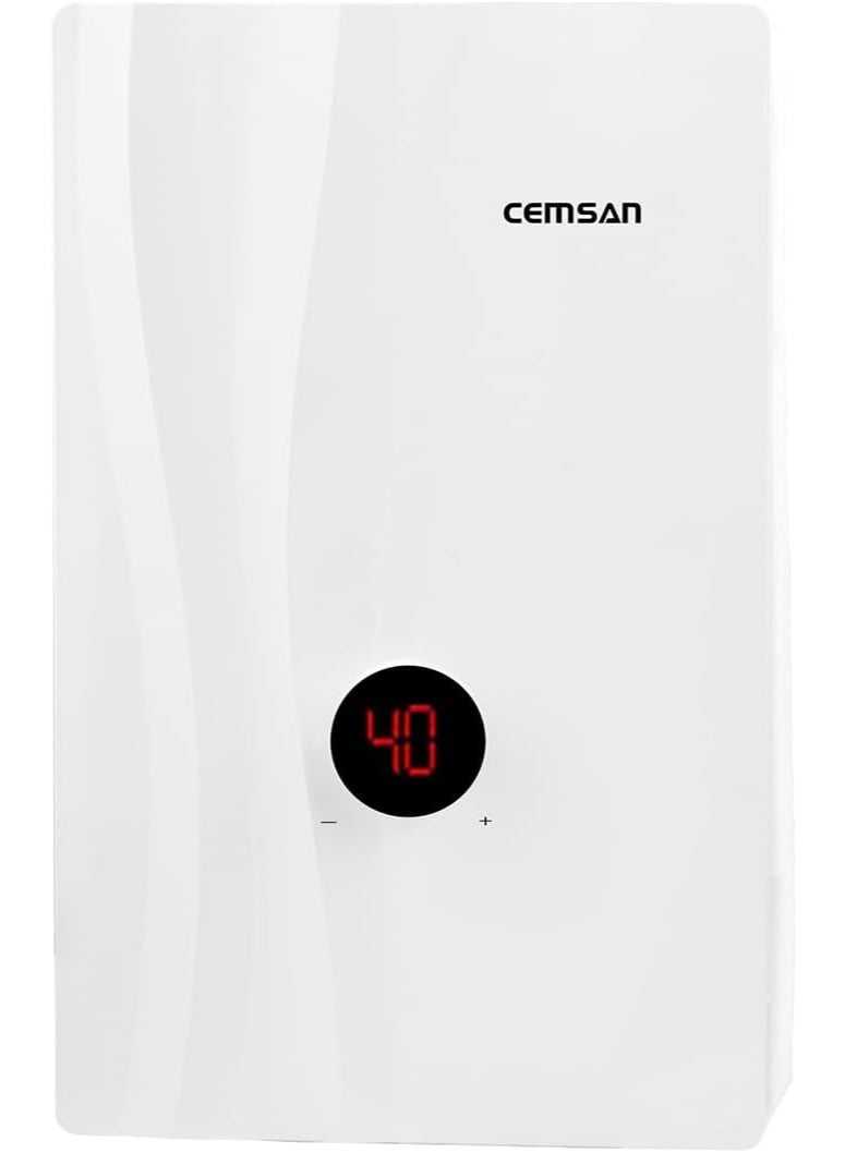 CEMSAN Digital Instant Water Heater 7.5 kW – Speed E 7.5, 3 Power Levels, Digital Timer & Temperature Control, Energy Saving, Smallest Heater in the World, 5-Year Warranty – Made in Türkiye, SPEED 7.5 Digital - Image 1